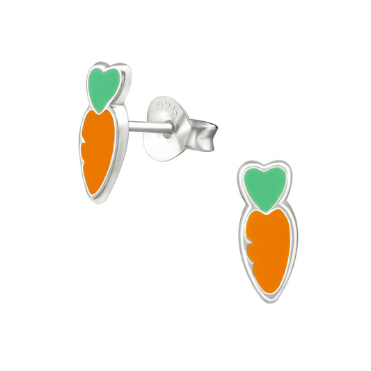 Kinder Ohrringe Karotte aus 925 Silber