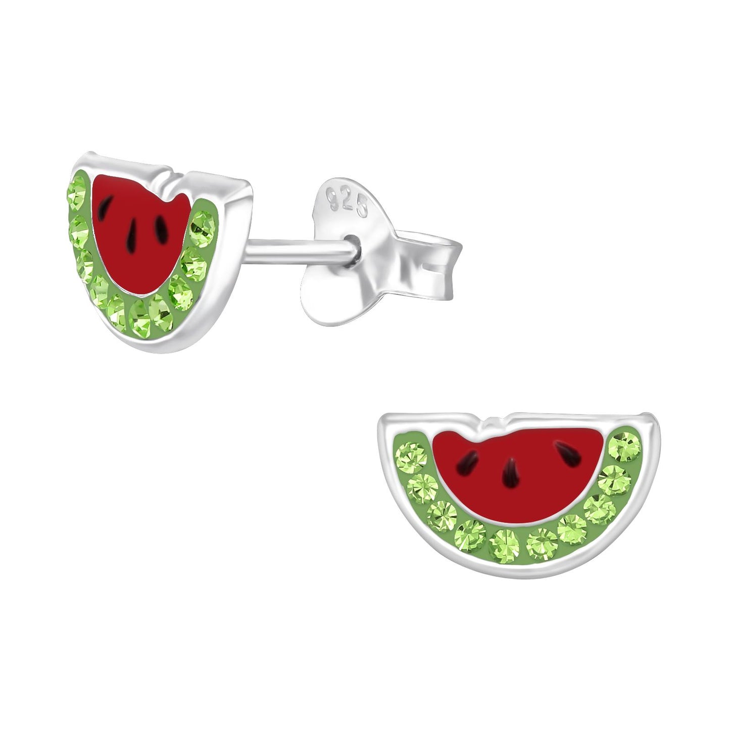 Kinder Ohrringe Wassermelone aus 925 Silber