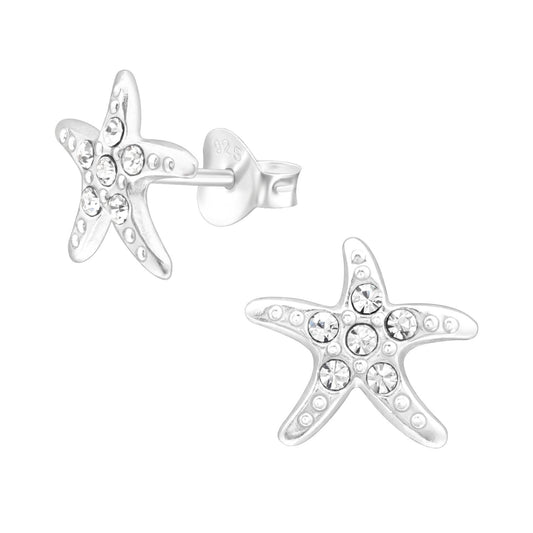 Mädchen Ohrringe Stern aus 925 Silber
