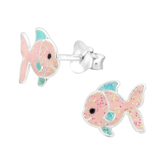 Kinder Ohrringe Fisch aus 925 Silber