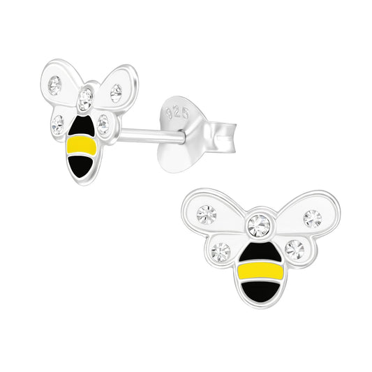 Kinder Ohrringe Biene aus 925 Silber