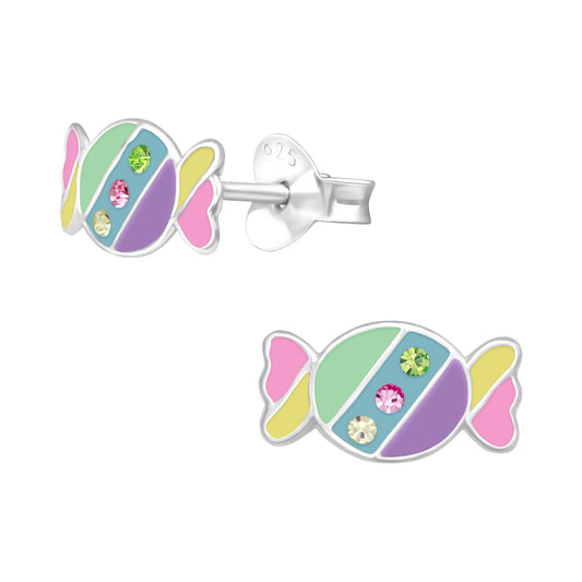 Kinder Ohrringe Bonbon aus 925 Silber