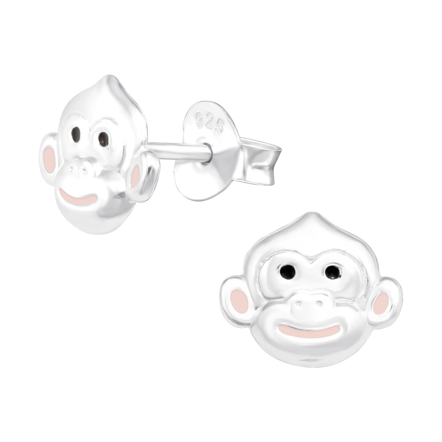 Kinder Ohrringe Affe aus 925 Silber