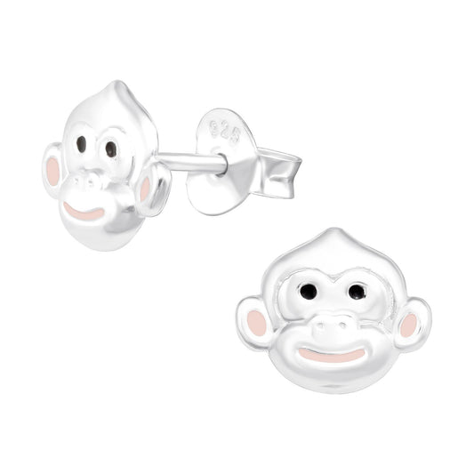 Kinder Ohrringe Affe aus 925 Silber