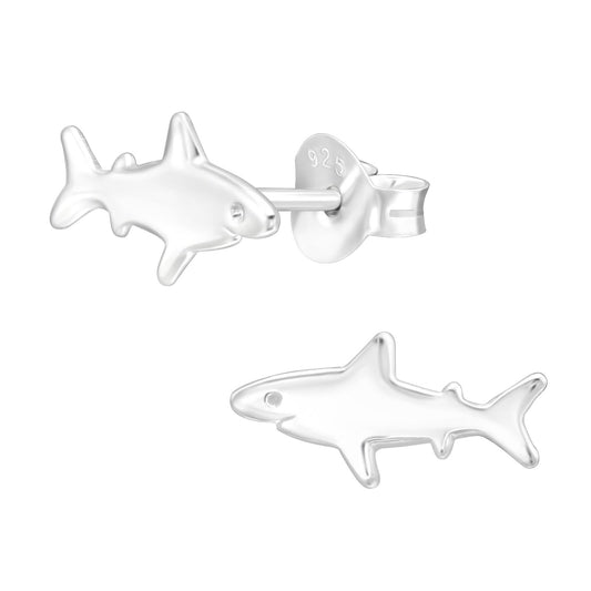 Kinder Ohrringe Hai aus 925 Silber
