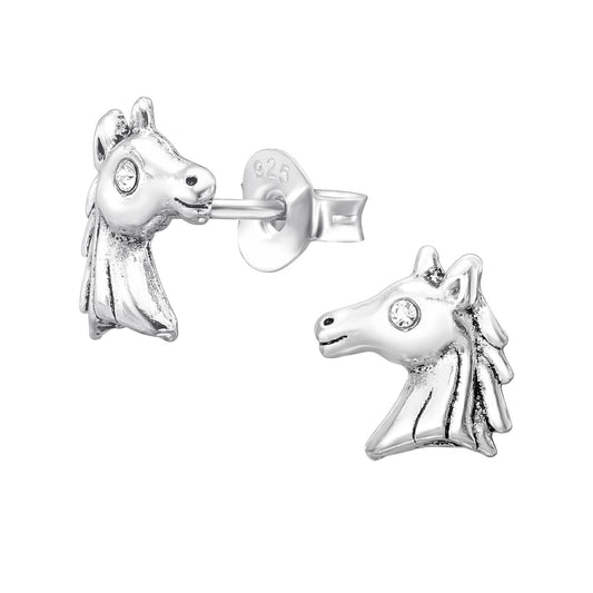 Mädchen Ohrringe Einhorn aus 925 Silber