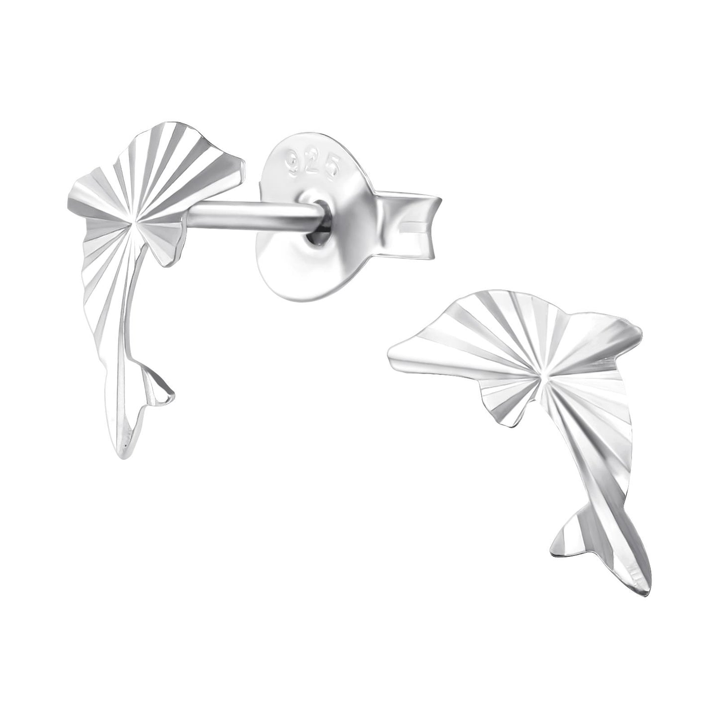 Kinder Ohrringe Delfin aus 925 Silber
