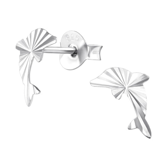 Kinder Ohrringe Delfin aus 925 Silber
