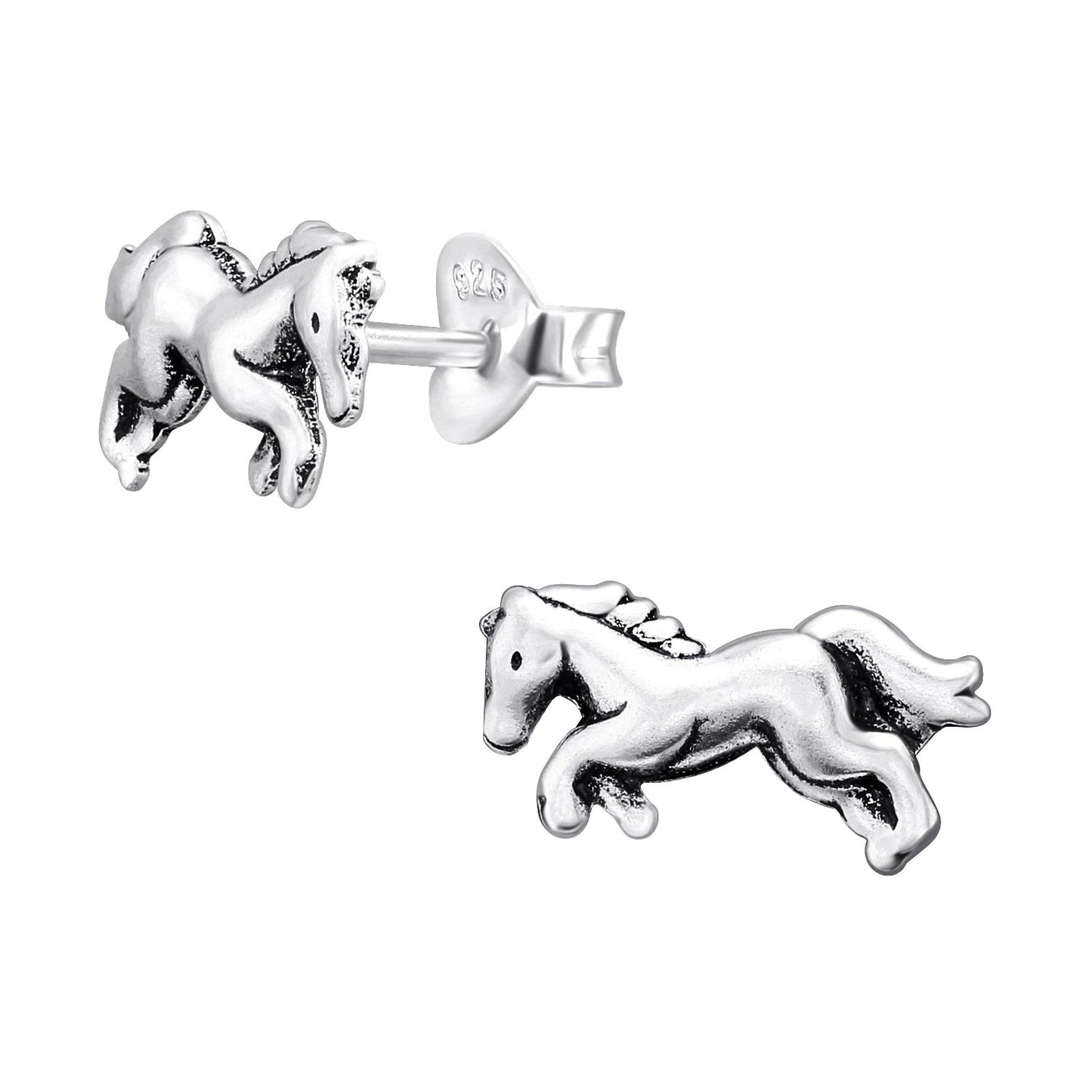 Mädchen Ohrringe Pferd aus 925 Silber