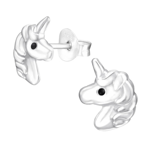 Mädchen Ohrringe Einhorn aus 925 Silber