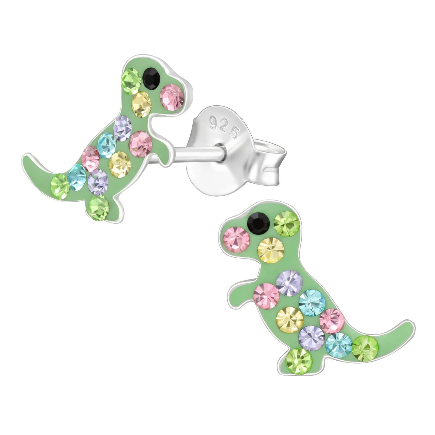 Jungen Ohrringe Dinosaurier aus 925 Silber