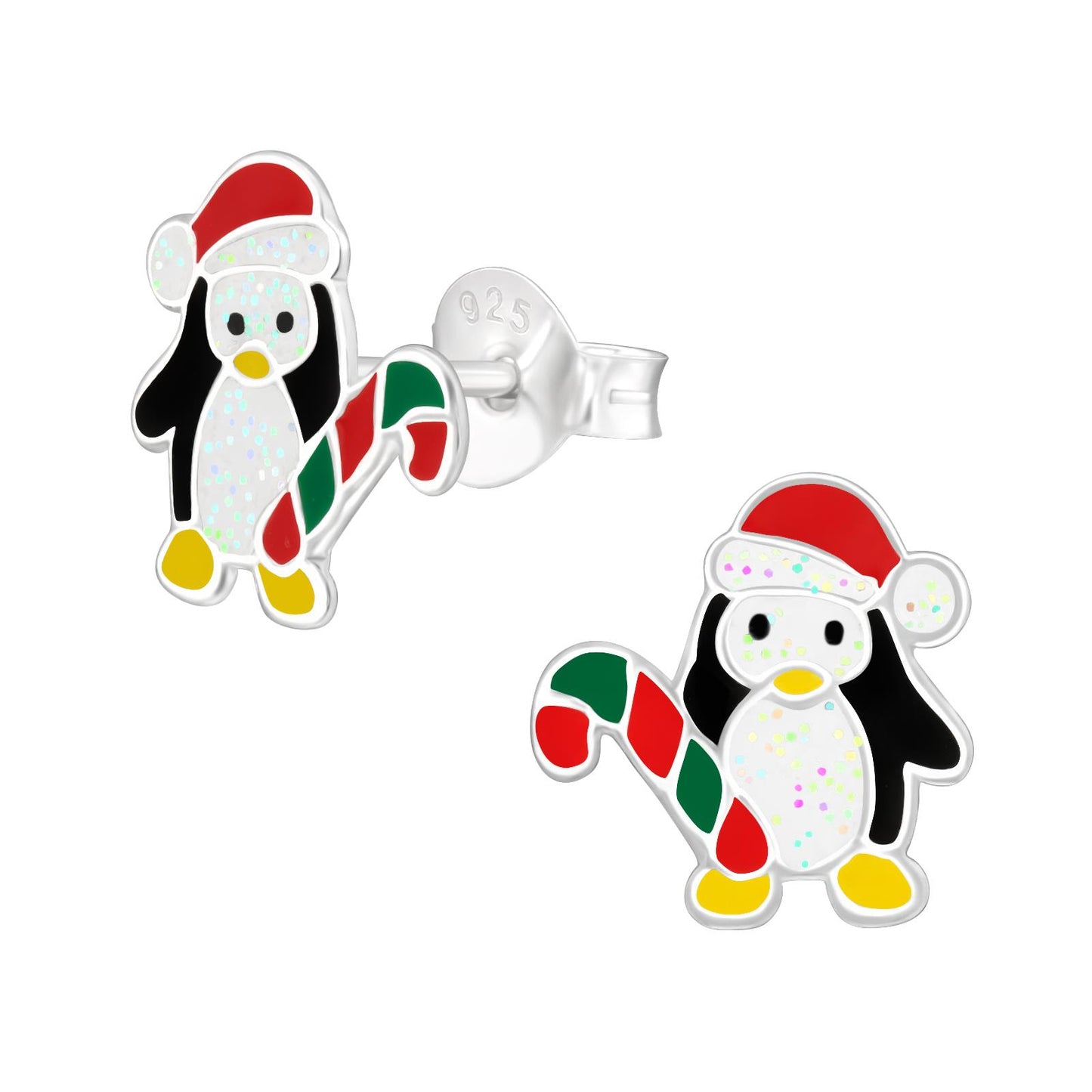Kinder Ohrringe Pinguin aus 925 Silber