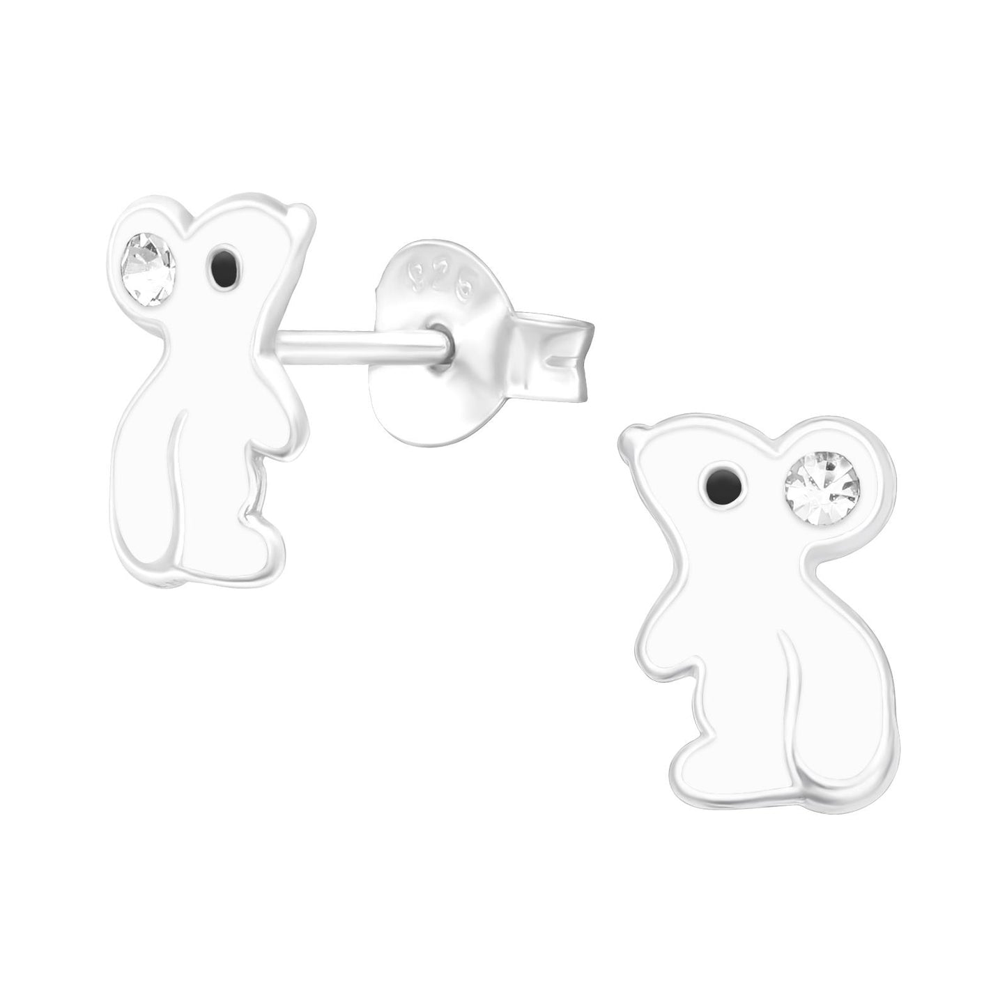 Kinder Ohrringe Maus aus 925 Silber