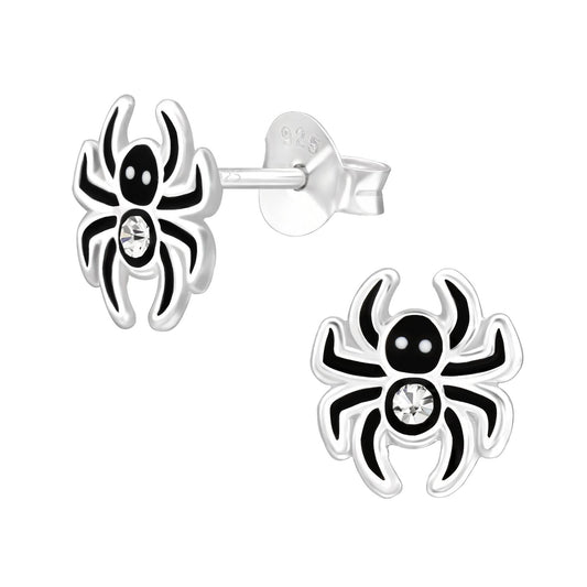 Children's spider earrings made of 925 silver