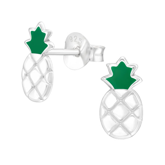 Kinder Ohrringe Ananas aus 925 Silber