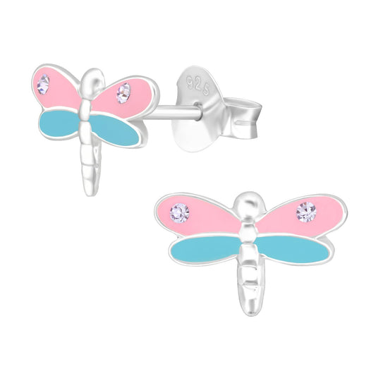 Kinder Ohrringe Libelle aus 925 Silber
