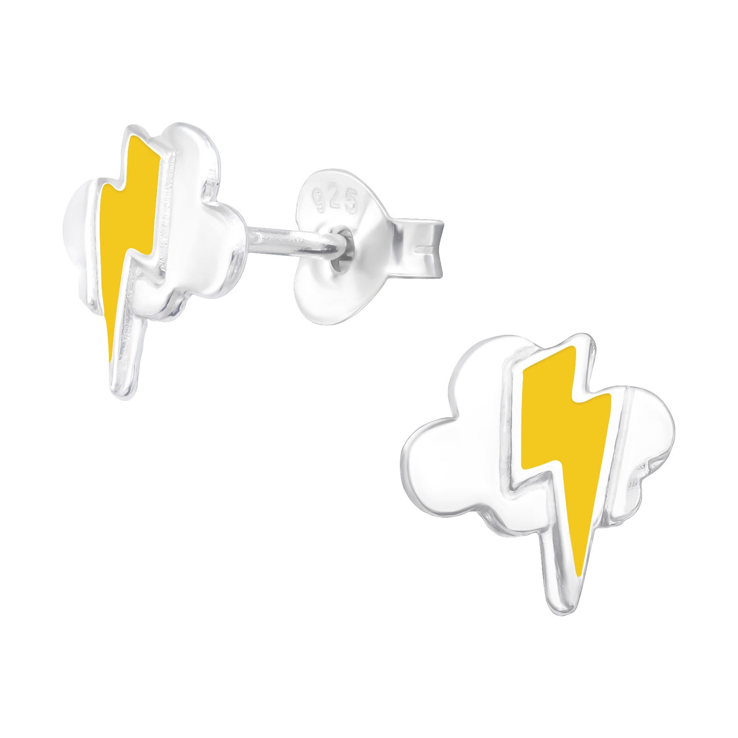 Kinder Ohrringe Blitz aus 925 Silber