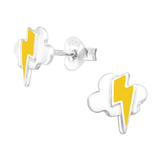 Kinder Ohrringe Blitz aus 925 Silber
