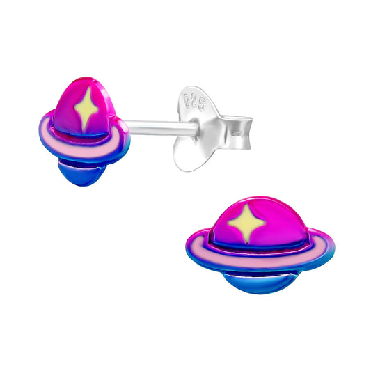 Kinder Ohrringe Saturn aus 925 Silber