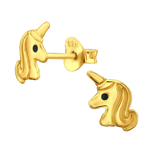 Mädchen Ohrringe Einhorn aus 925 Silber