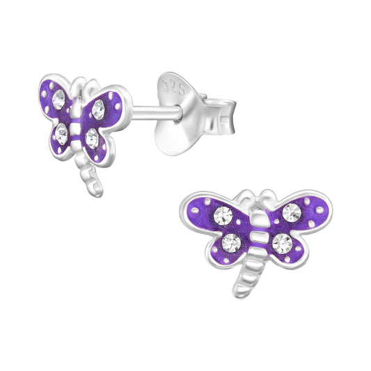 Kinder Ohrringe Libelle aus 925 Silber