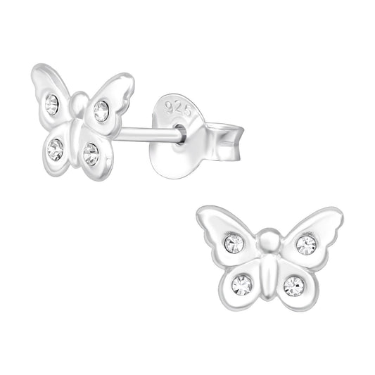 Mädchen Ohrringe Schmetterling aus 925 Silber