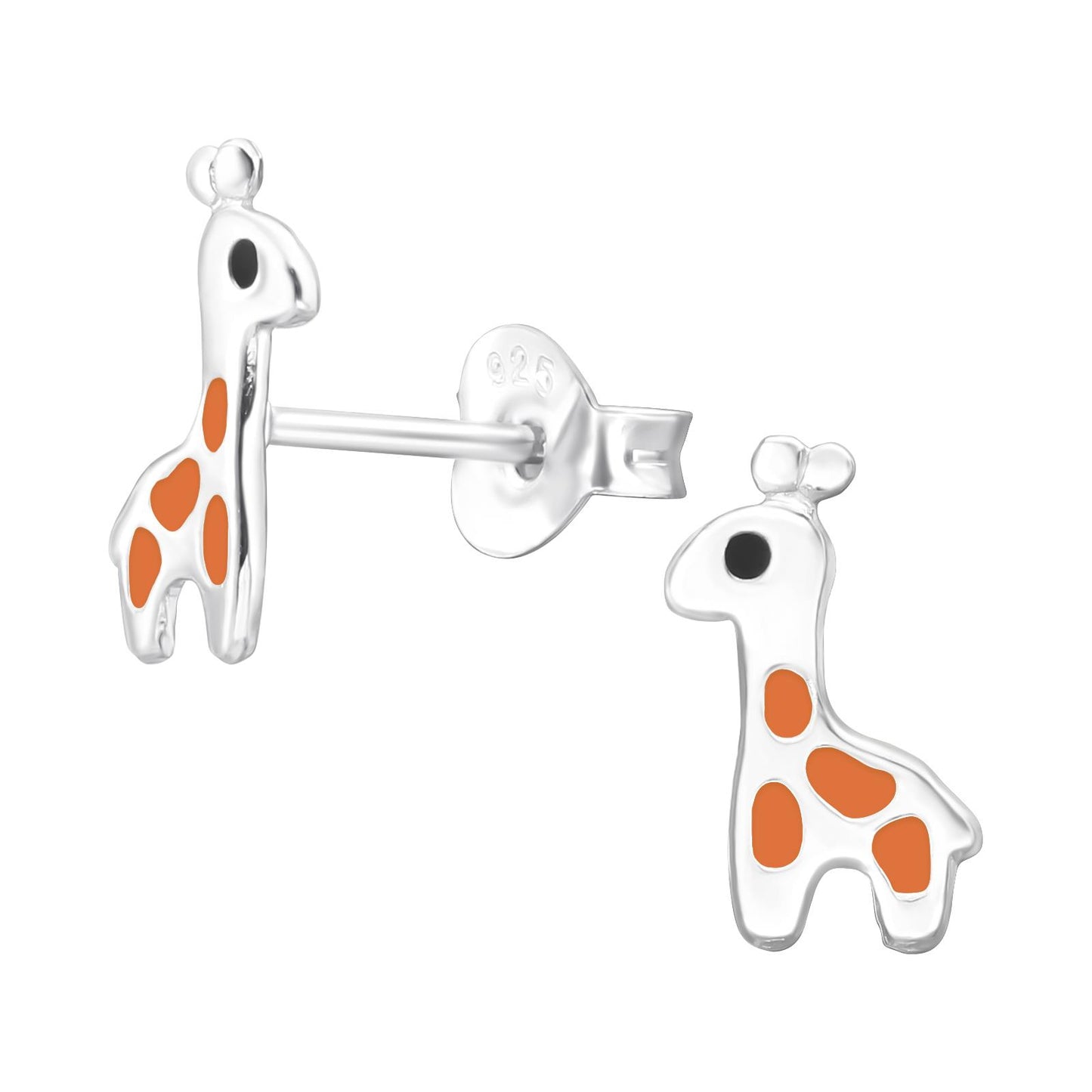 Kinder Ohrringe Giraffe aus 925 Silber