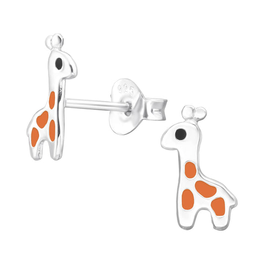 Kinder Ohrringe Giraffe aus 925 Silber