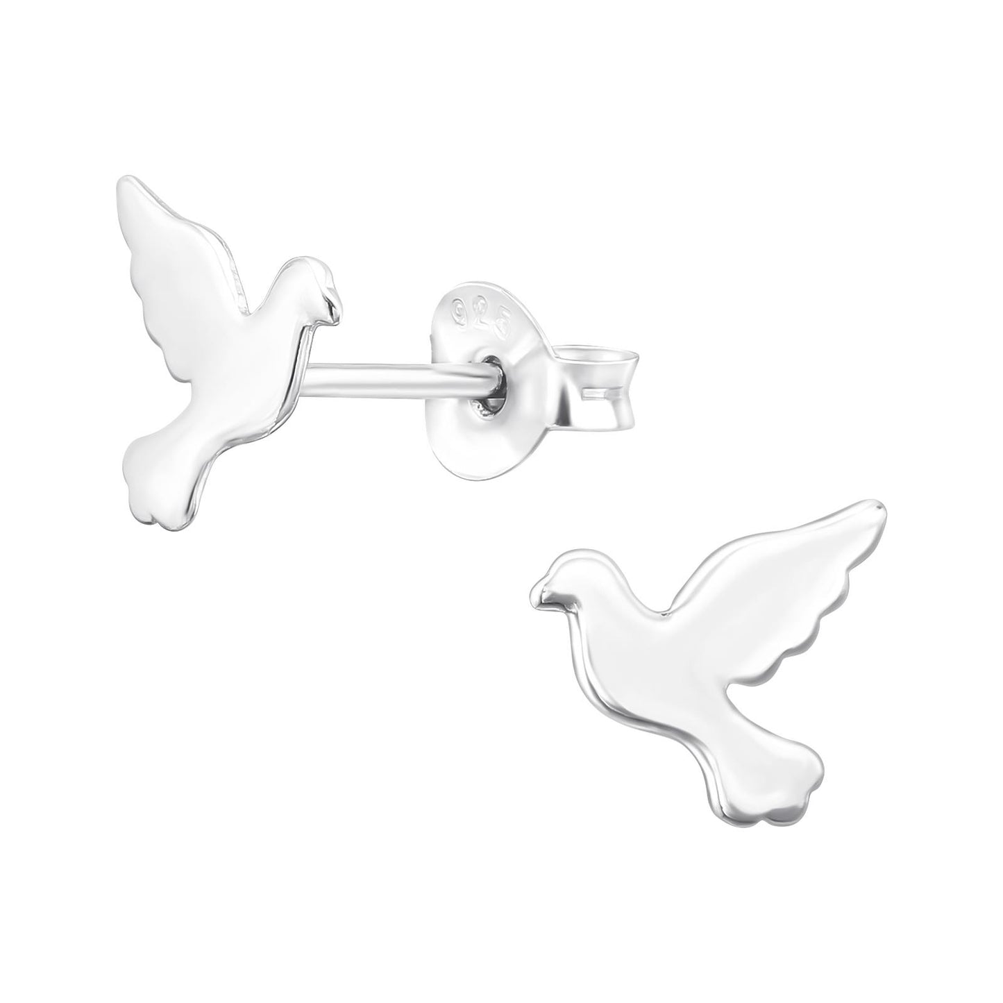 Kinder Ohrringe Vogel aus 925 Silber