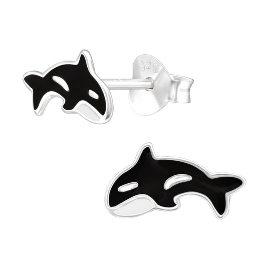 Kinder Ohrringe Orca aus 925 Silber