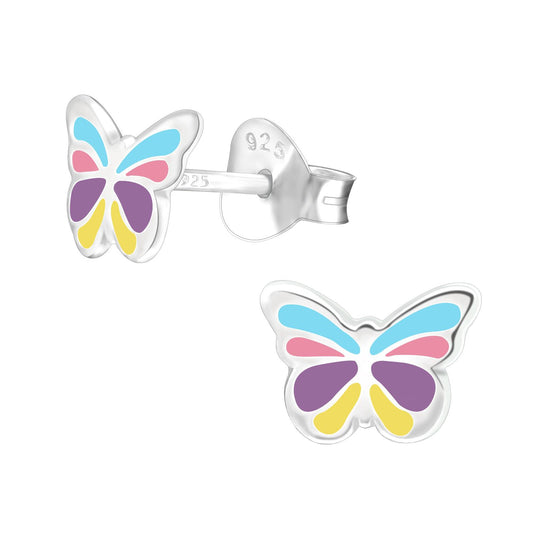 Mädchen Ohrringe Schmetterling aus 925 Silber