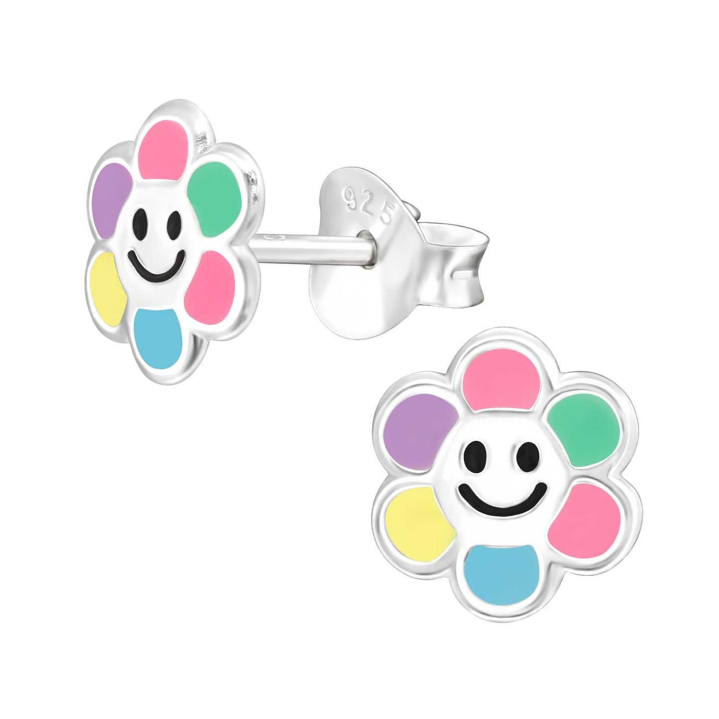 Mädchen Ohrringe Blume aus 925 Silber