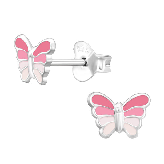 Mädchen Ohrringe Schmetterling aus 925 Silber