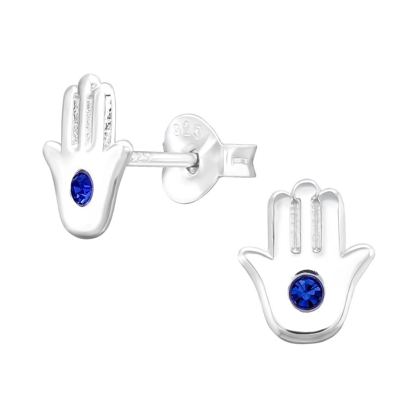 Kinder Ohrringe Hamsa aus 925 Silber