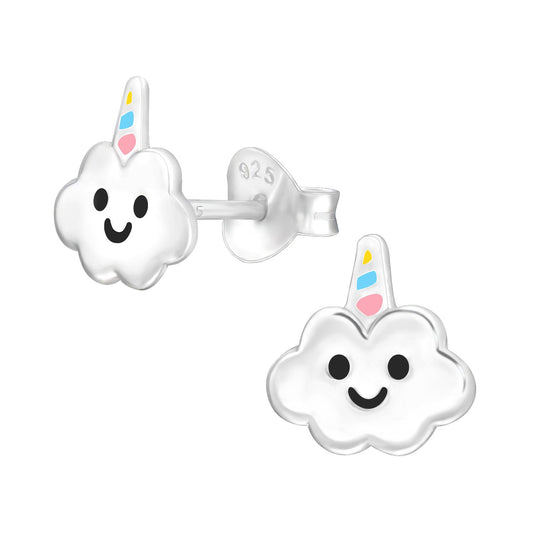 Children's Cloud Earrings made of 925 Silver