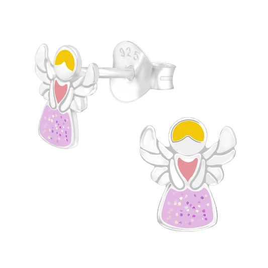 Kinder Ohrringe Engel aus 925 Silber