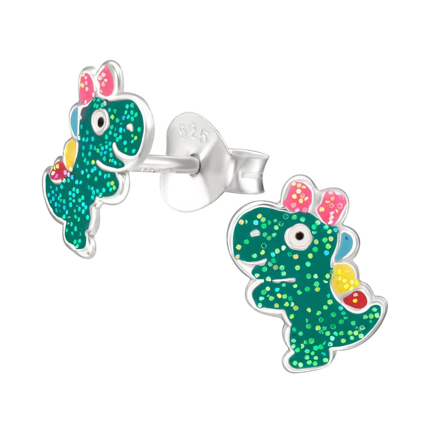 Jungen Ohrringe Dinosaurier aus 925 Silber