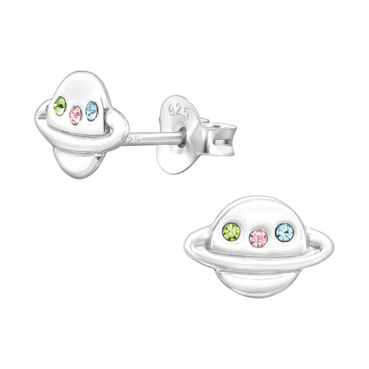 Kinder Ohrringe Saturn aus 925 Silber
