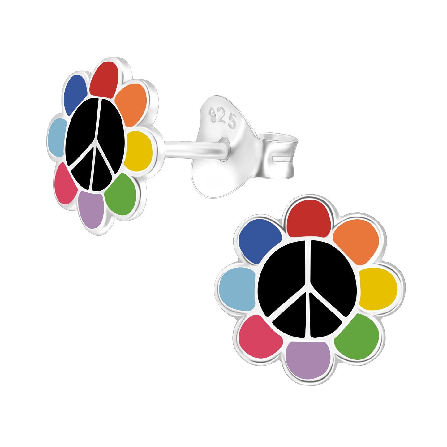 Mädchen Ohrringe Blume aus 925 Silber
