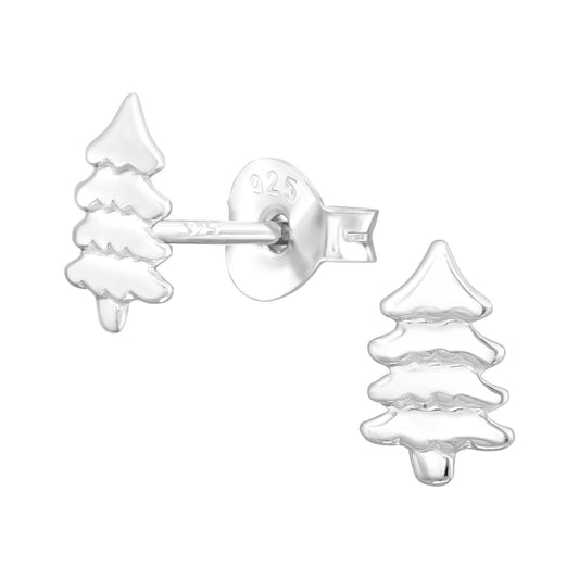 Kinder Ohrringe Weihnachtsbaum aus 925 Silber