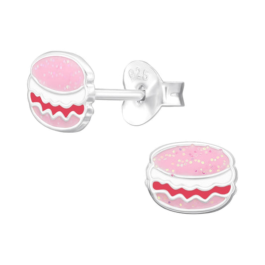 Kinder Ohrringe Macaron aus 925 Silber