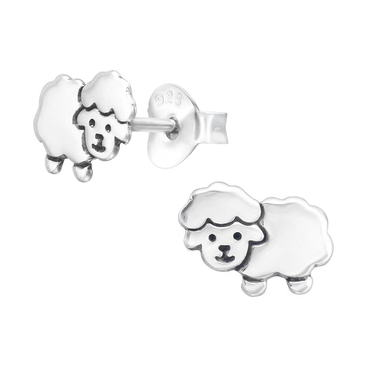 Kinder Ohrringe Schaf aus 925 Silber