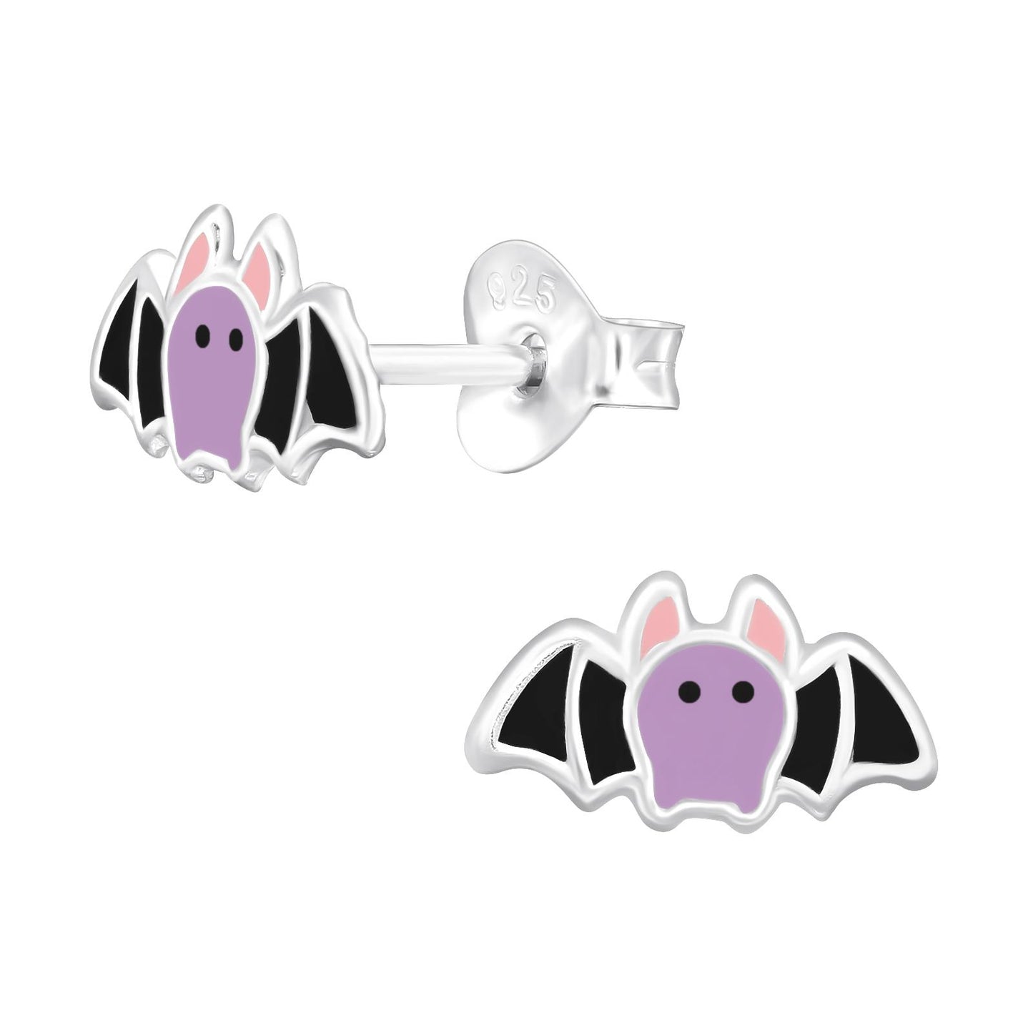 Kinder Ohrringe Fledermaus aus 925 Silber
