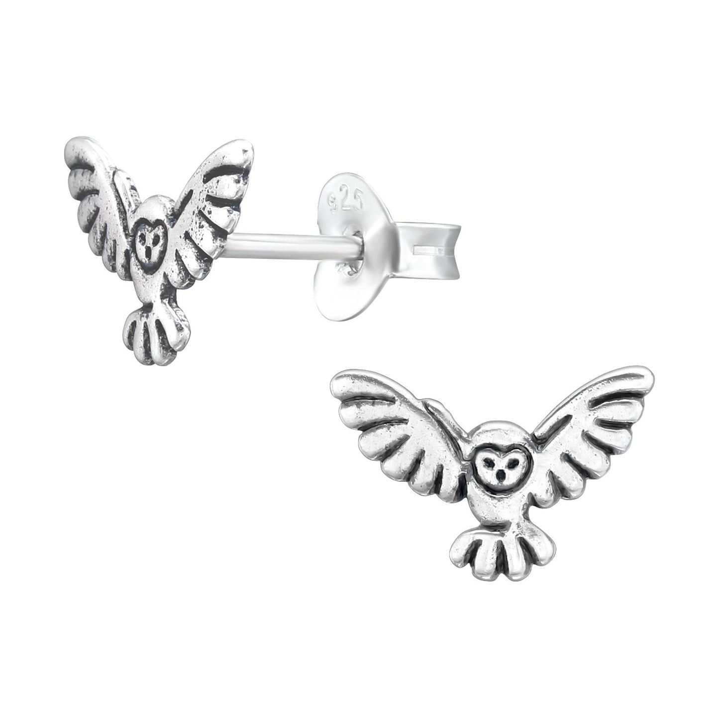 Mädchen Ohrringe Eule aus 925 Silber