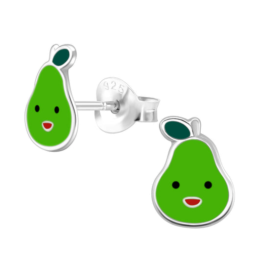 Children's pear earrings made of 925 silver
