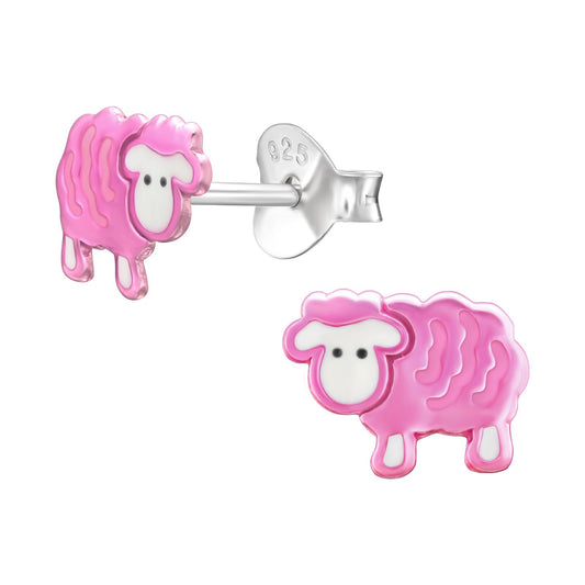 Kinder Ohrringe Schaf aus 925 Silber