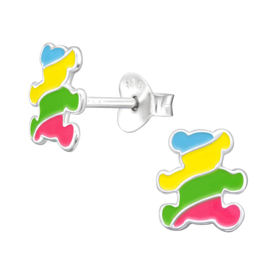 Kinder Ohrringe Bär aus 925 Silber