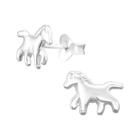 Mädchen Ohrringe Pferd aus 925 Silber