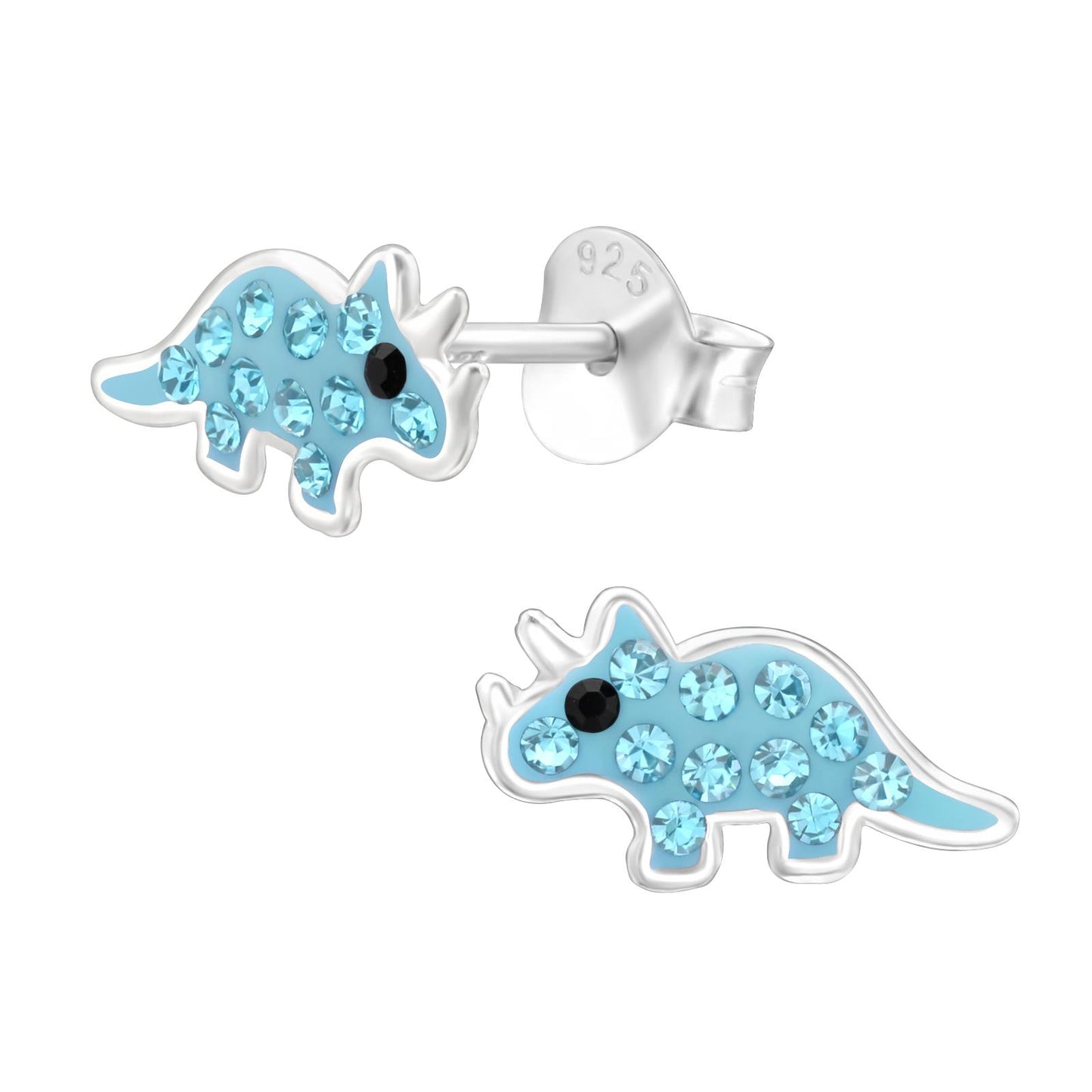 Jungen Ohrringe Dinosaurier aus 925 Silber