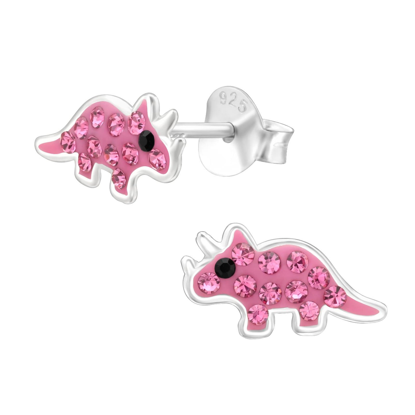 Jungen Ohrringe Dinosaurier aus 925 Silber
